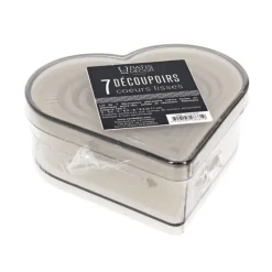 Online Cerf Dellier 7 Découpoirs cœurs lisses assortis