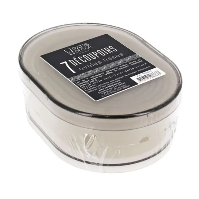 New Cerf Dellier 7 Découpoirs ovales lisses assortis