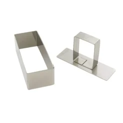 Outlet Cerf Dellier 4 rectangles à pâtisserie + poussoir H 3 cm