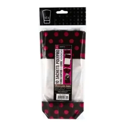 Clearance Cerf Dellier 10 sachets FC + liens chocolat/rose 12 x 26 cm