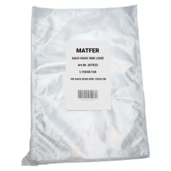 Cerf Dellier 100 sacs sous vide lisse 140 microns 30 x 40 cm
