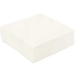 Outlet Cerf Dellier 50 Serviettes de table blanches