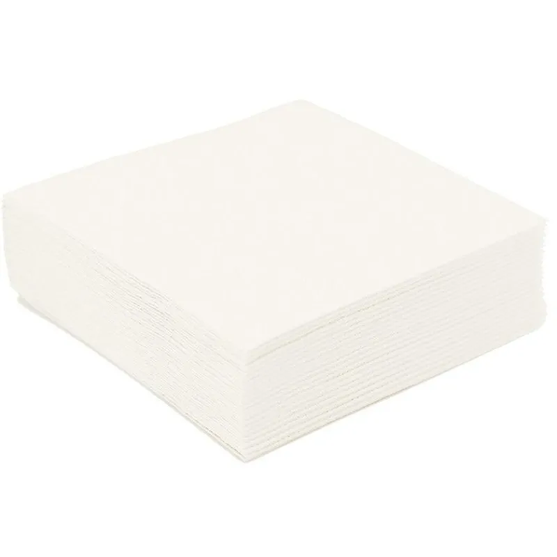 Outlet Cerf Dellier 50 Serviettes de table blanches