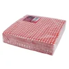 Outlet Cerf Dellier 50 Serviettes de table vichy rouge