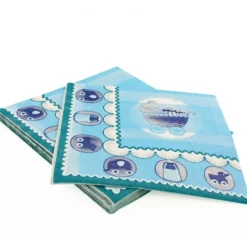 Online Cerf Dellier 20 Serviettes en papier baptème bleu Patisdecor