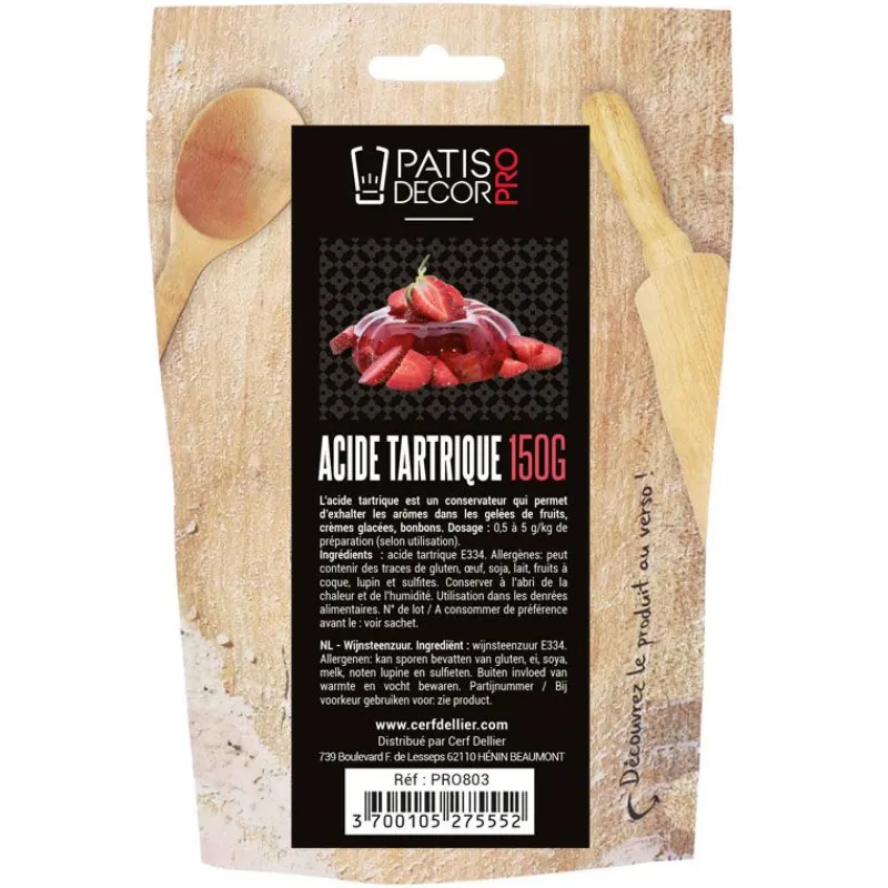 Cerf Dellier Acide tartrique 150 g