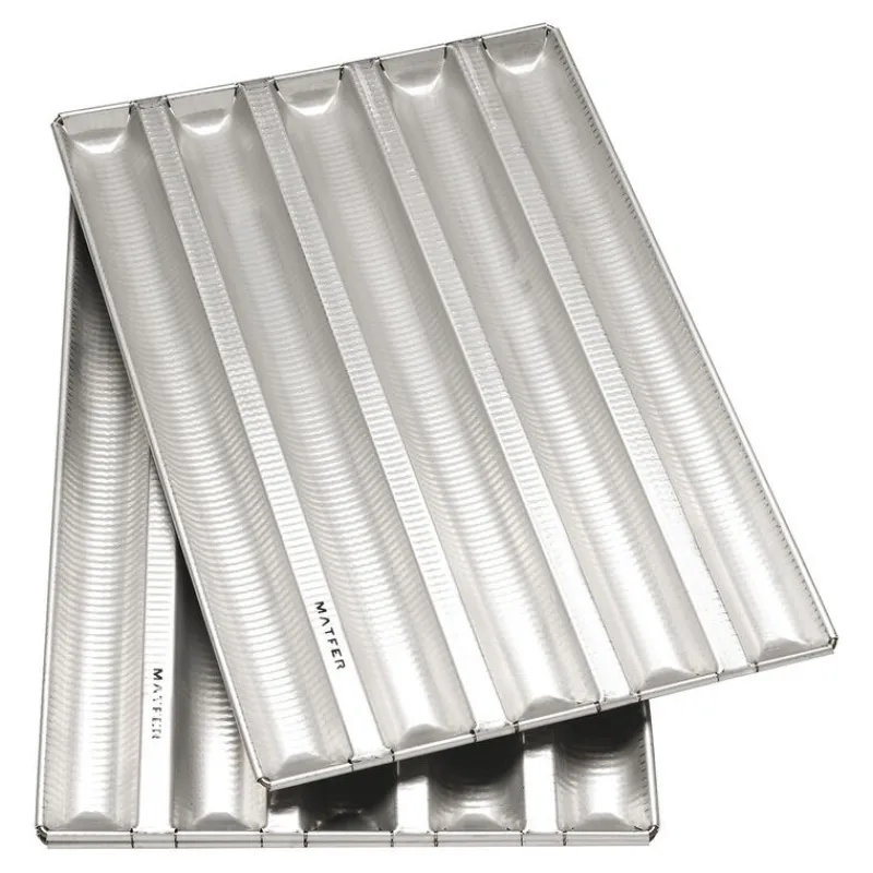 Best Cerf Dellier Alu-Gaufer plaques à pain 790 x 580 5 baguettes