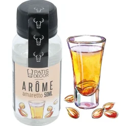 Hot Cerf Dellier Arôme Amaretto 50 ml