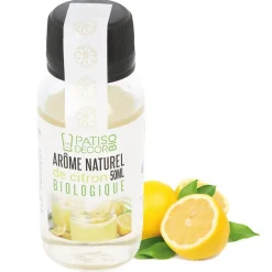 Sale Cerf Dellier Arôme naturel de citron biologique 50 ml - DDM 09/24