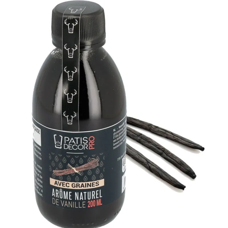 Sale Cerf Dellier Arôme naturel de Vanille avec graines 200 ml