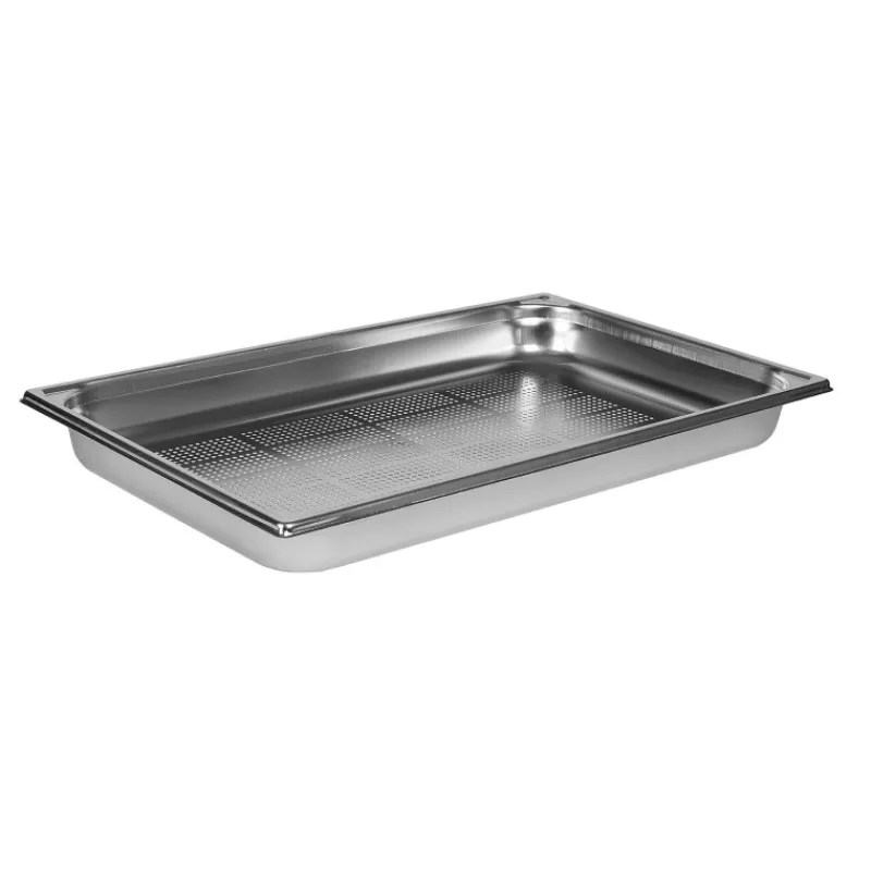 Best Cerf Dellier Bac gastronorme perforé inox - sans anse - GN 1/1 profondeur 5,5 cm