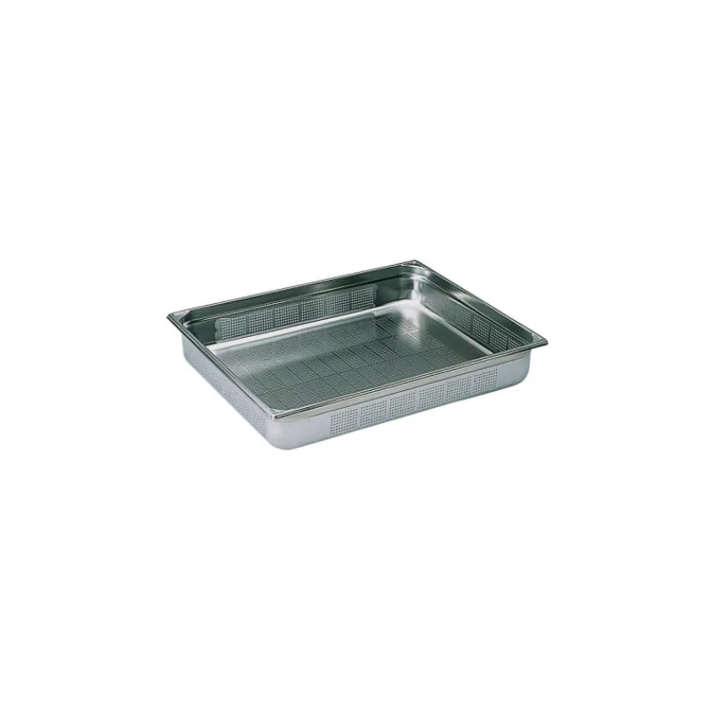 Outlet Cerf Dellier Bac gastronorme perforé inox - sans anse - GN 2/1 profondeur 15 cm