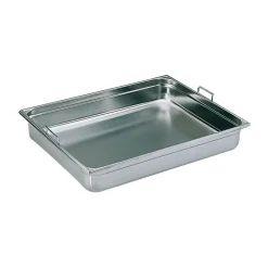 Sale Cerf Dellier Bac gastronorme plein inox - avec anses escamotables - GN 2/1 profondeur 10 cm