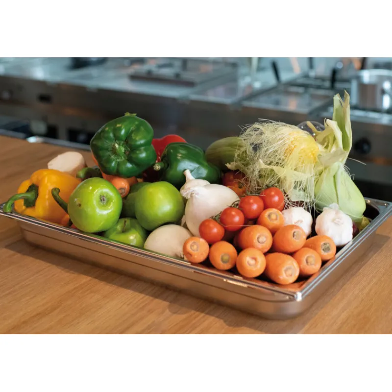 Outlet Cerf Dellier Bac gastronorme plein inox - sans anse - GN 1/1 profondeur 4 cm