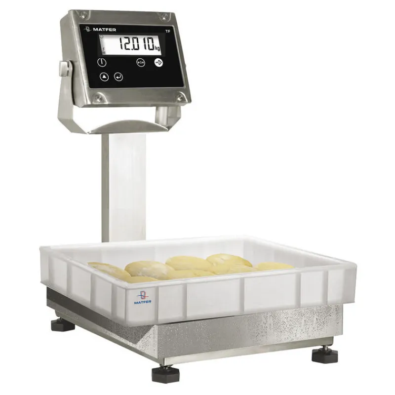 Cerf Dellier Balance colonne digitale TF 30 inox jusqu'à 30 Kg/5 g