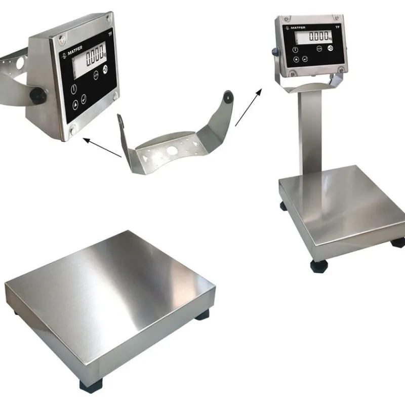 Discount Cerf Dellier Balance colonne digitale inox IP67  TF 60 jusqu'à 60 Kg/5 à 10 g