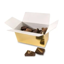 Best Cerf Dellier Ballotins Or 250g, intérieur blanc (x 50)