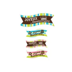 Outlet Cerf Dellier Banderole azyme Joyeux Anniversaire x24