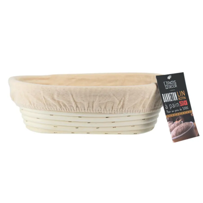 Outlet Cerf Dellier Banneton à pain lin rotin