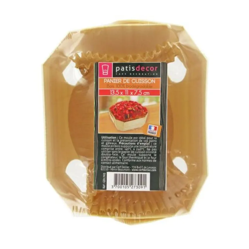 Outlet Cerf Dellier Barquette de cuisson bois 13,5 cm