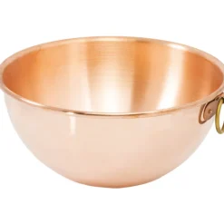 Sale Cerf Dellier Bassine en cuivre demi-ronde renforcée à blancs 30 cm