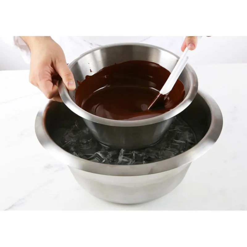 New Cerf Dellier Bassine inox fond plat 28 cm