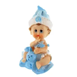 Hot Cerf Dellier Bébé garçon et son doudou