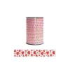 Cerf Dellier Bolduc blanc coeurs rouges 10 mm (100 m)