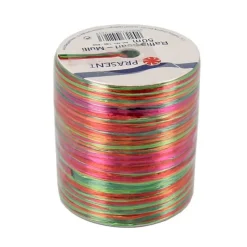 Outlet Cerf Dellier Bolduc Raphia Pearl vert / rouge / fuchsia 50 m