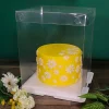 Hot Cerf Dellier Boîte gâteau transparente - 30 x 30 x 35 cm