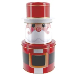 New Cerf Dellier Boîtes à biscuits de Noël Set de 3 à empiler Père Noël