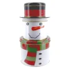 Hot Cerf Dellier Boîtes à biscuits de Noël Set de 3 à empiler Bonhomme de neige