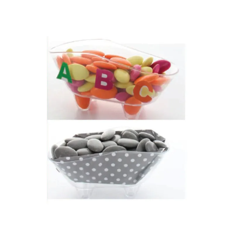 Cerf Dellier Boîtes à dragées baignoire transparente x 3