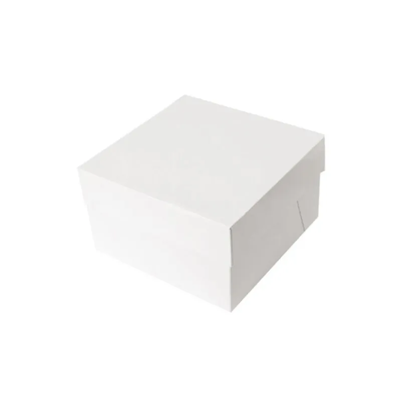 Best Cerf Dellier Boîtes pâtissières blanches 25x25 cm Hauteur 20 cm (x 10)