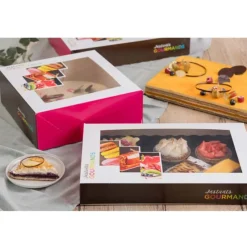 Discount Cerf Dellier Boîtes pâtissières fenêtres 32 x 32 x 11,5 cm (x 50)