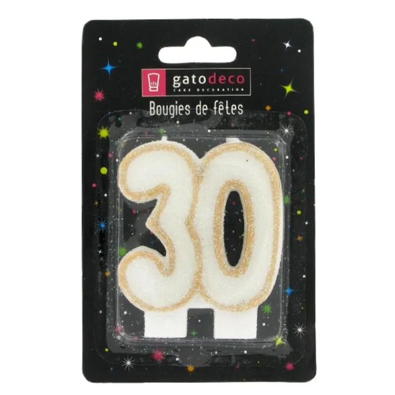 Clearance Cerf Dellier Bougie anniversaire 30 ans