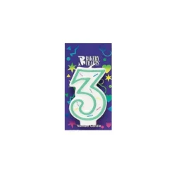 Clearance Cerf Dellier Bougie Anniversaire, chiffre 3