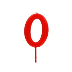 Sale Cerf Dellier Bougie anniversaire chiffre 0 rouge