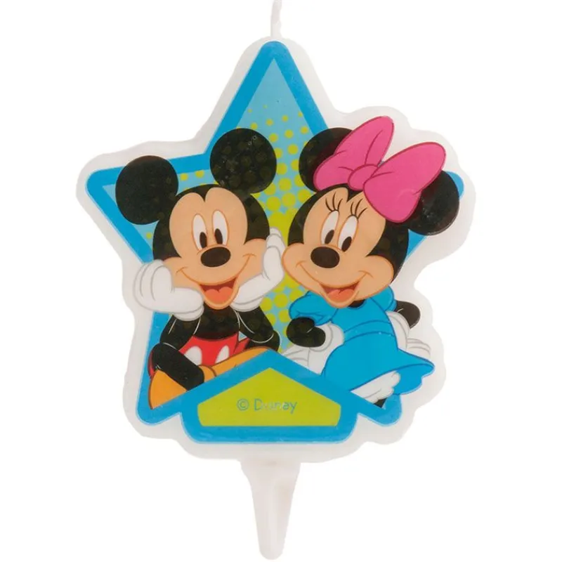 Online Cerf Dellier Bougie anniversaire Minnie & Mickey 7,5 cm