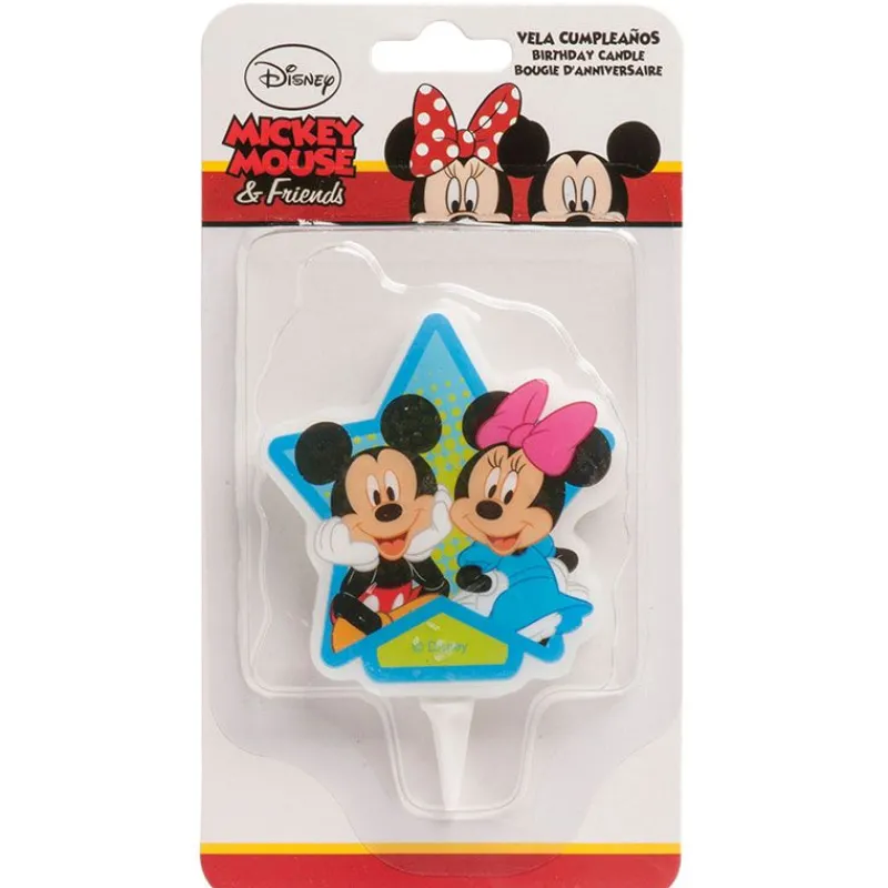 Online Cerf Dellier Bougie anniversaire Minnie & Mickey 7,5 cm