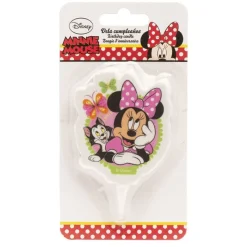 Hot Cerf Dellier Bougie anniversaire Minnie 7,5 cm