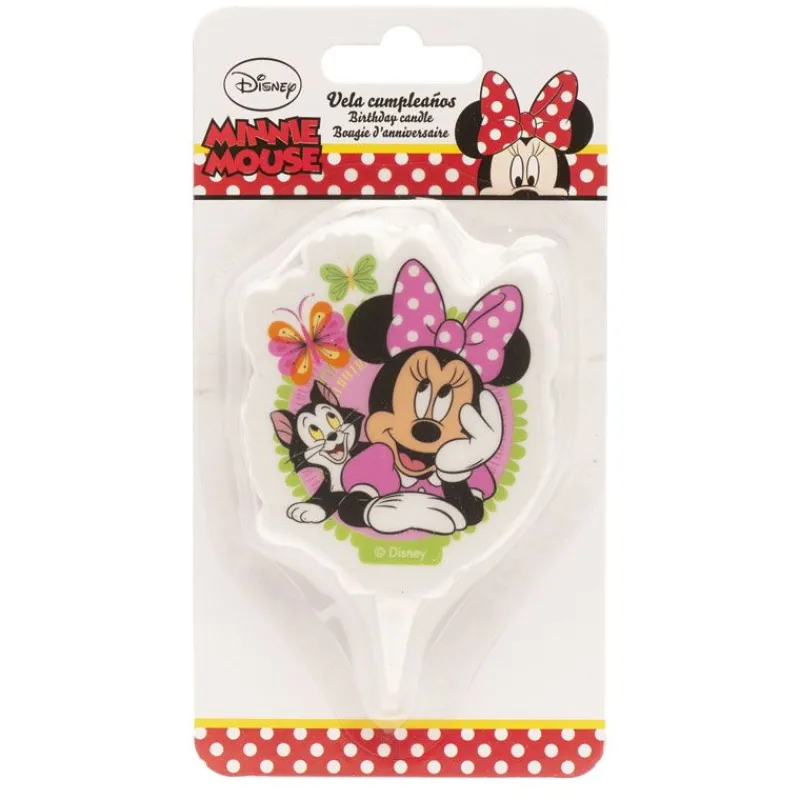Hot Cerf Dellier Bougie anniversaire Minnie 7,5 cm