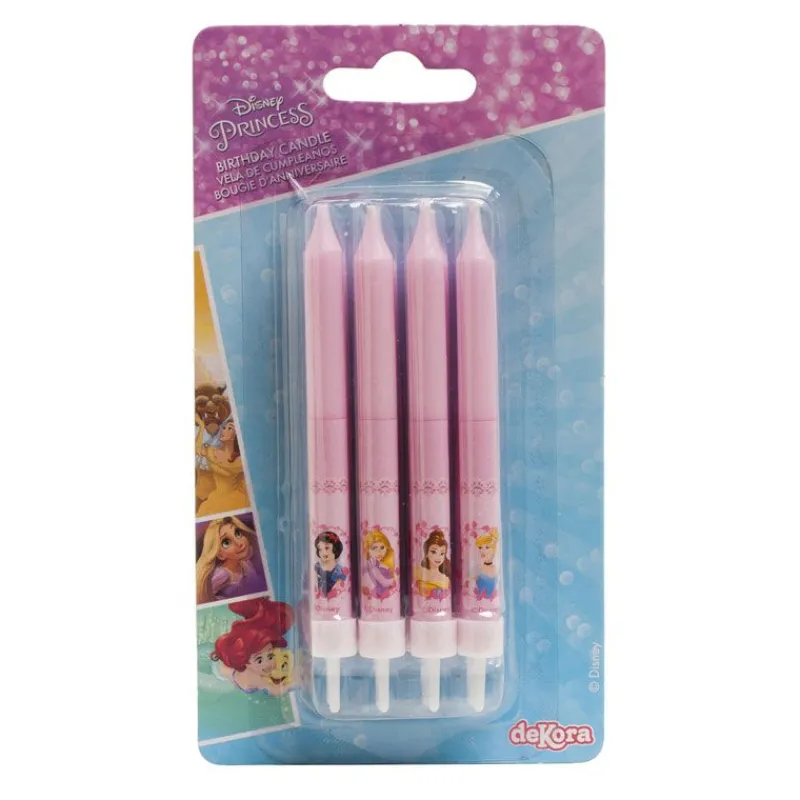 Hot Cerf Dellier Bougie anniversaire Princesses Disney (x8)