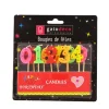 Outlet Cerf Dellier Bougies chiffres sur piques assorties