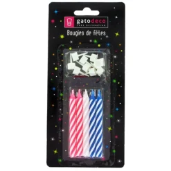 Sale Cerf Dellier Bougies d'anniversaire 8 cm assorties (x 10)