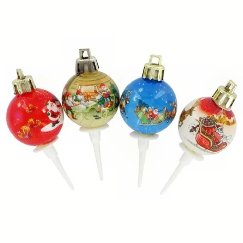 Clearance Cerf Dellier Boules de Noël rétro sur pique (x50)
