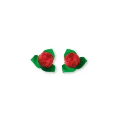 Outlet Cerf Dellier Boutons de rose rouge (x15)