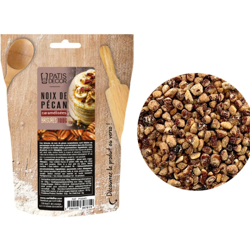 Clearance Cerf Dellier Brisures de noix de pécan caramélisées 100 g