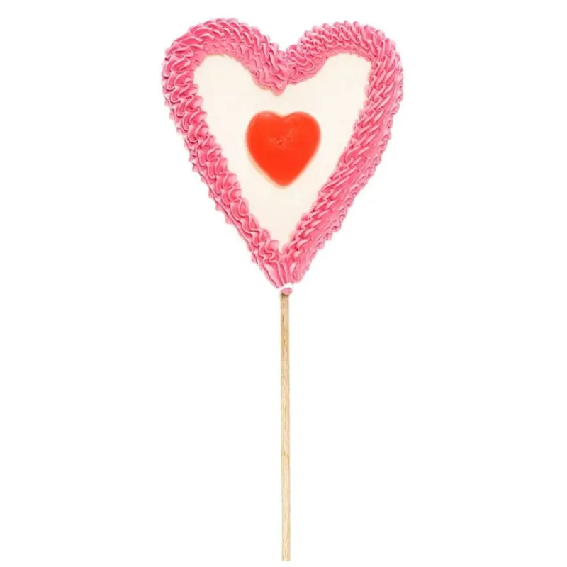 Sale Cerf Dellier Brochette marshmallow coeur 60 g