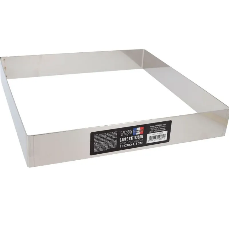 Discount Cerf Dellier Cadre à mousse inox H 4,5 cm 30 x 30 cm